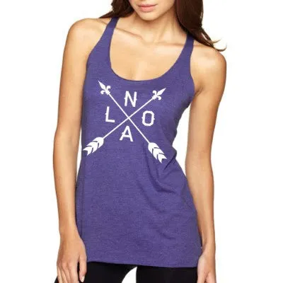 10809 NOLA Arrow Racerback Tank Top