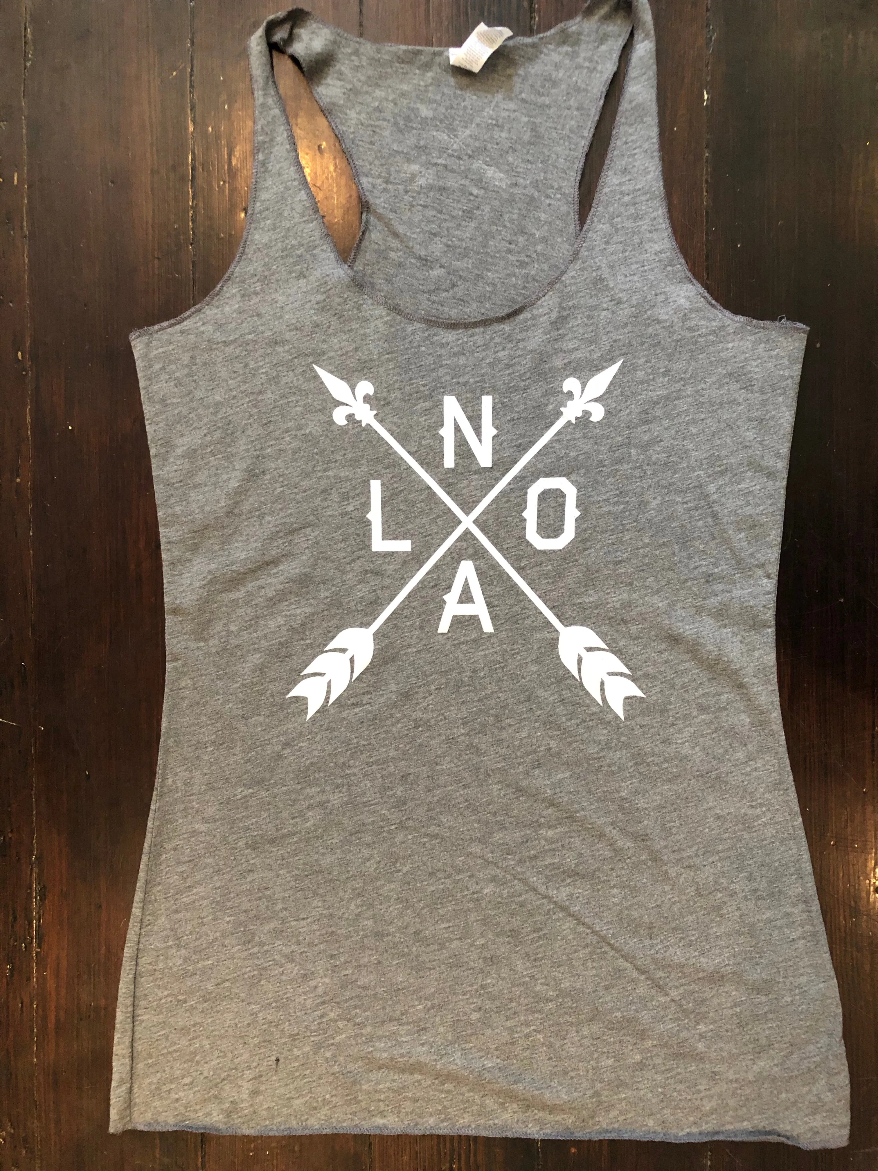 10809 NOLA Arrow Racerback Tank Top