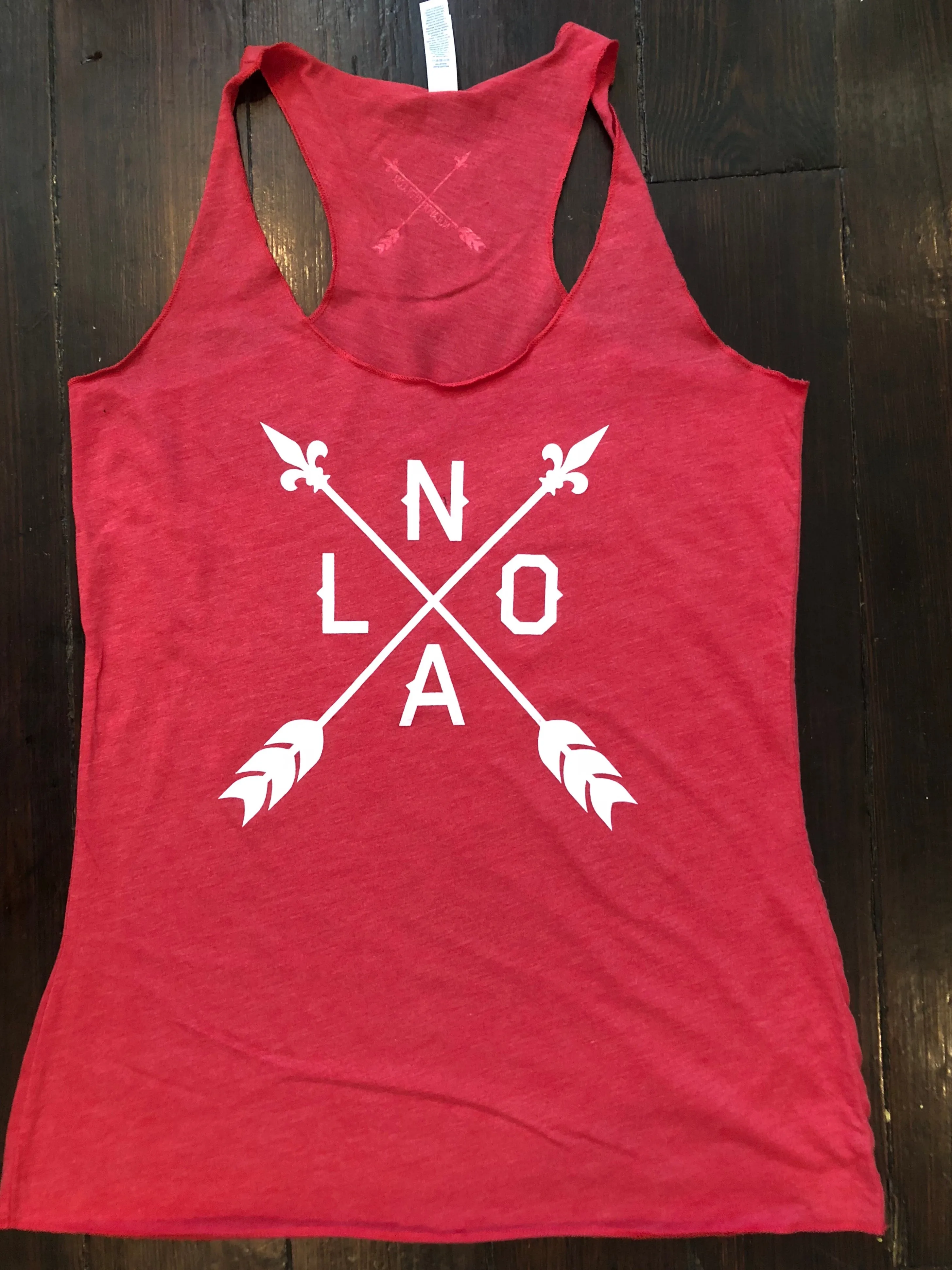 10809 NOLA Arrow Racerback Tank Top