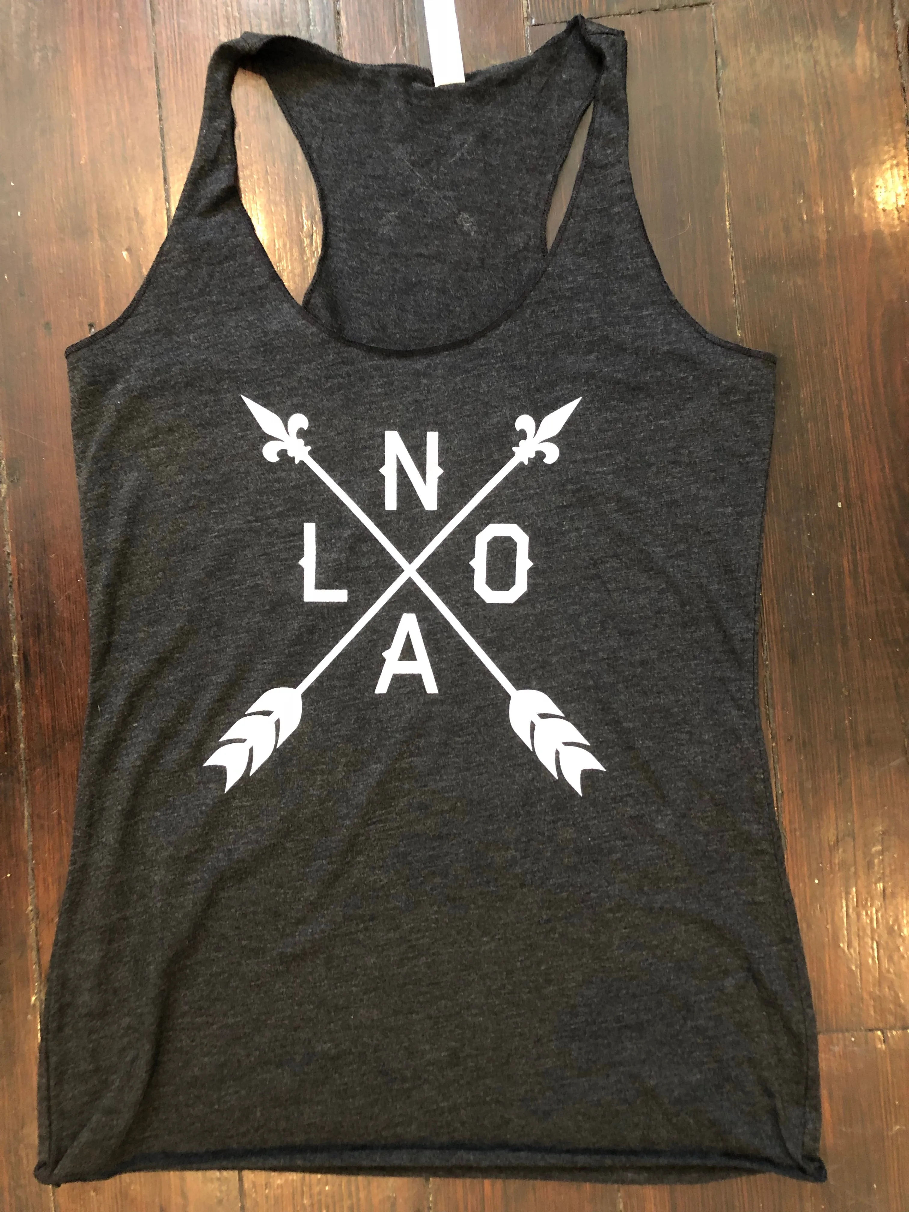 10809 NOLA Arrow Racerback Tank Top