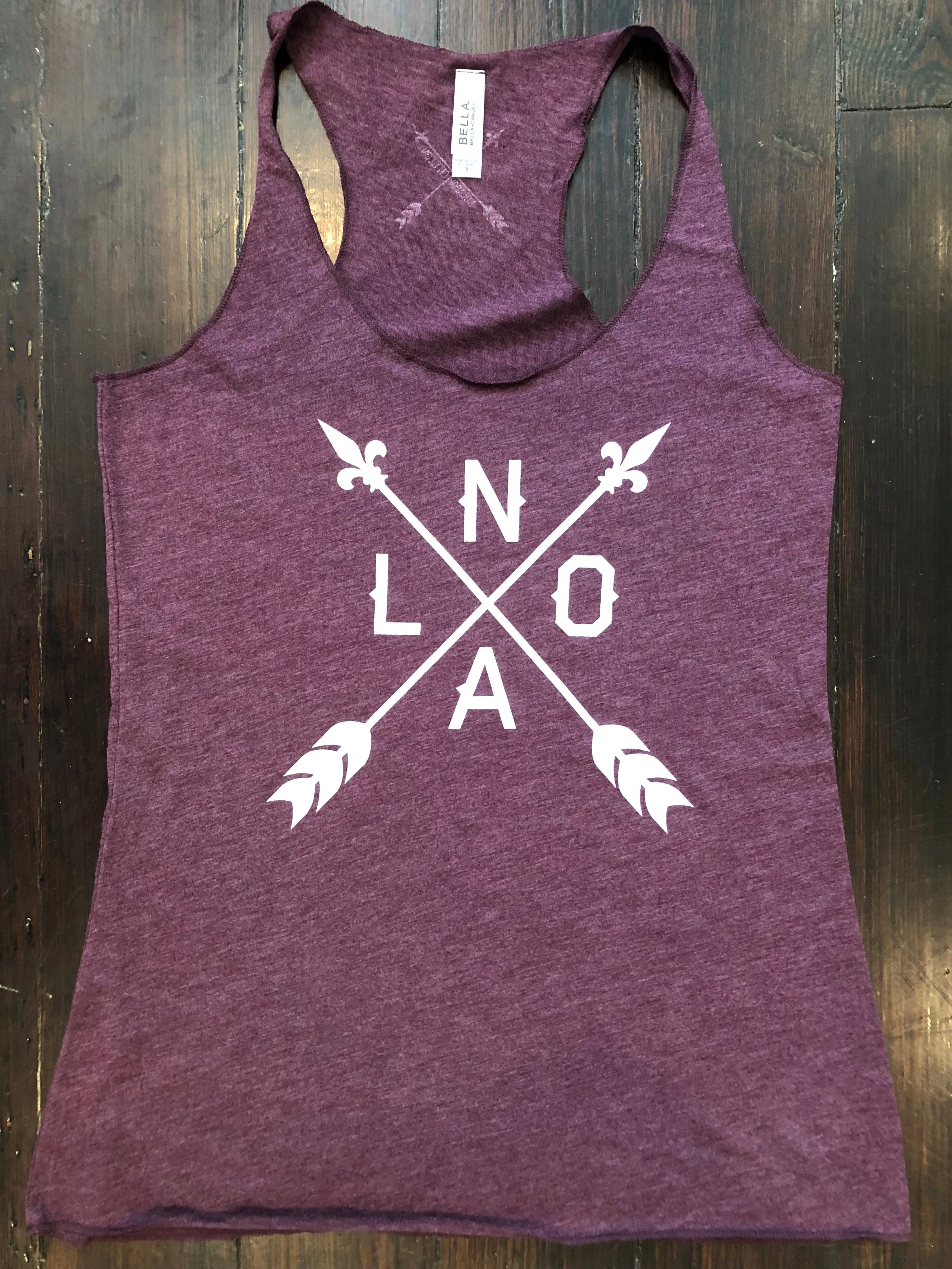 10809 NOLA Arrow Racerback Tank Top