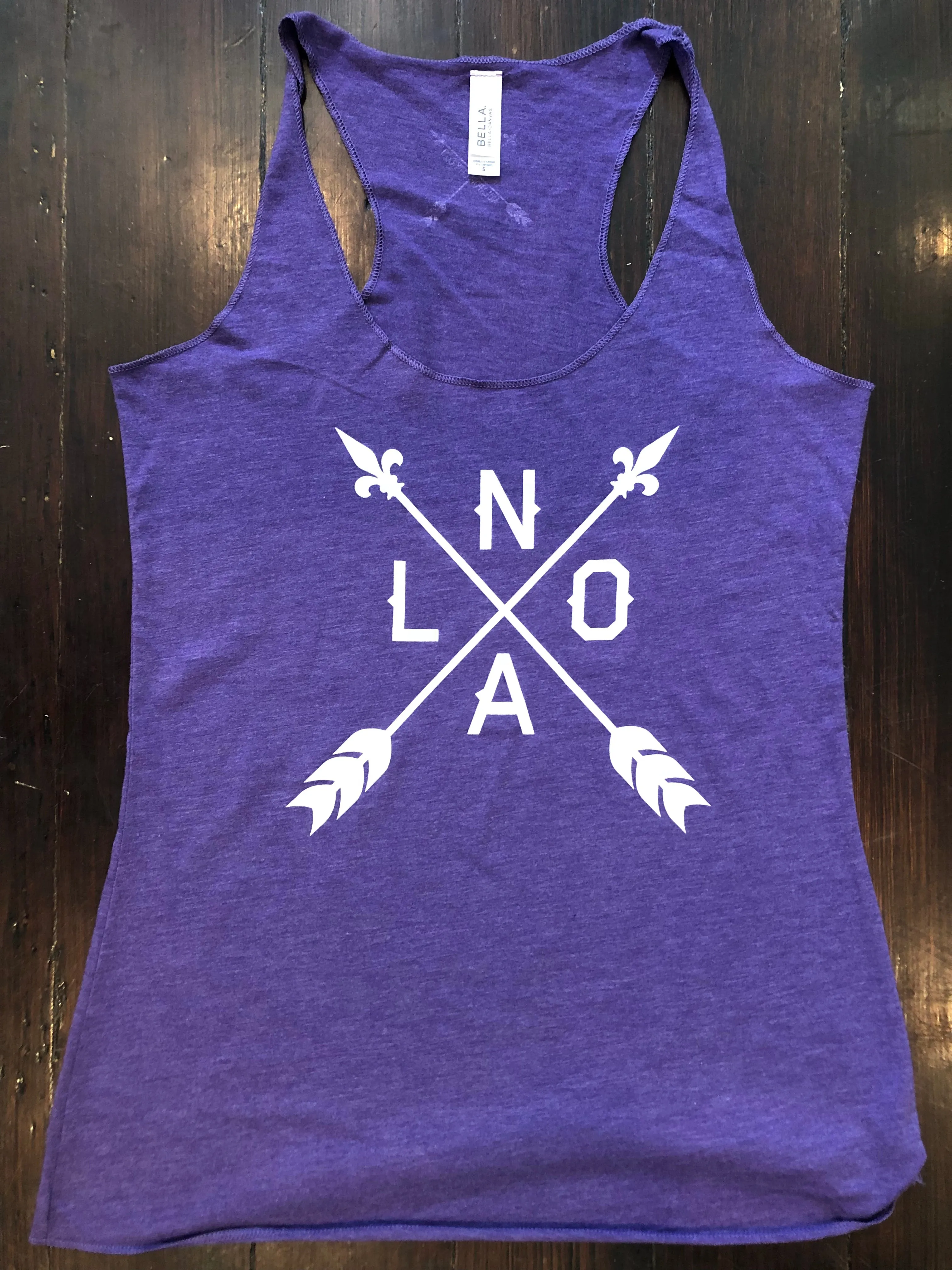 10809 NOLA Arrow Racerback Tank Top