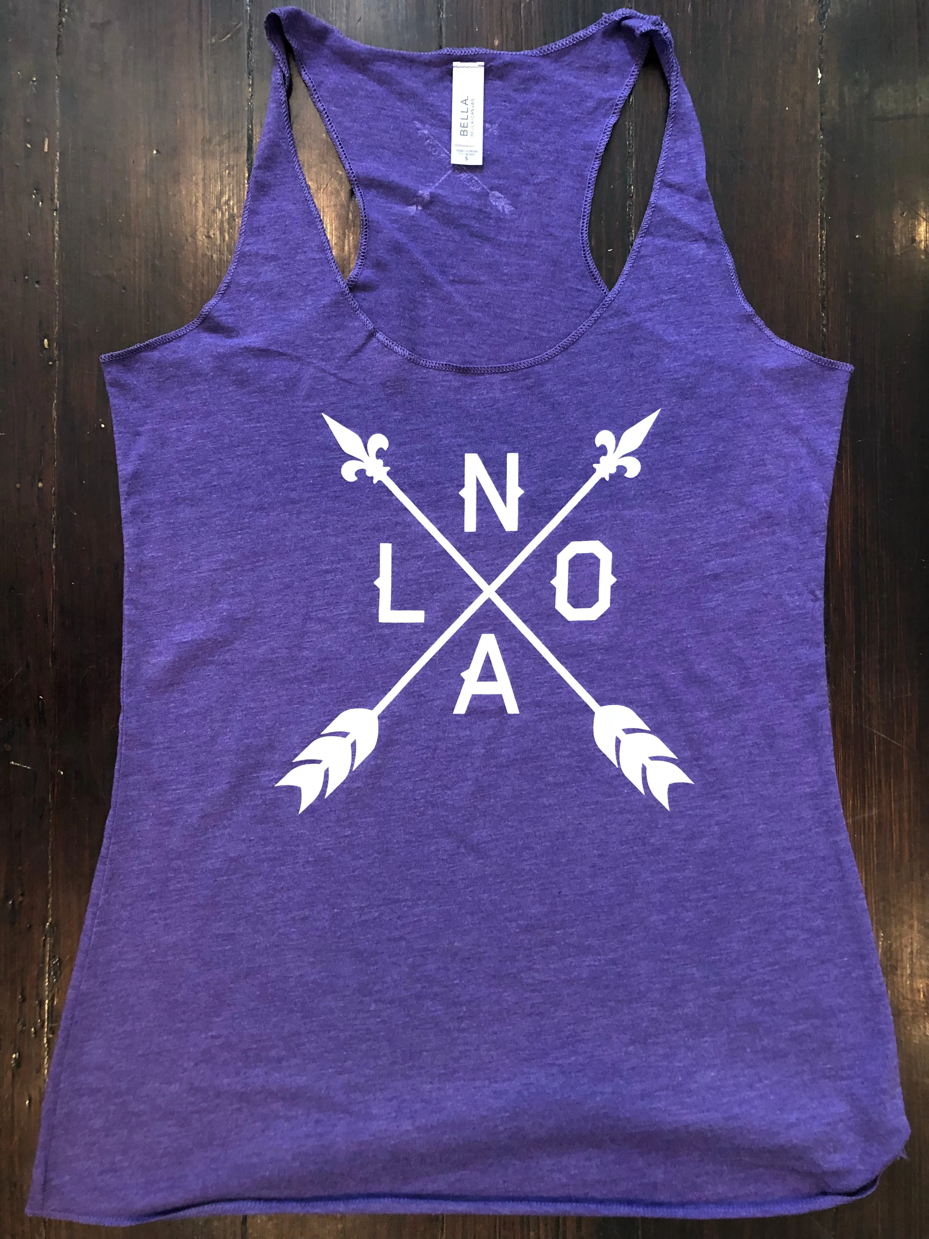 10809 NOLA Arrow Racerback Tank Top