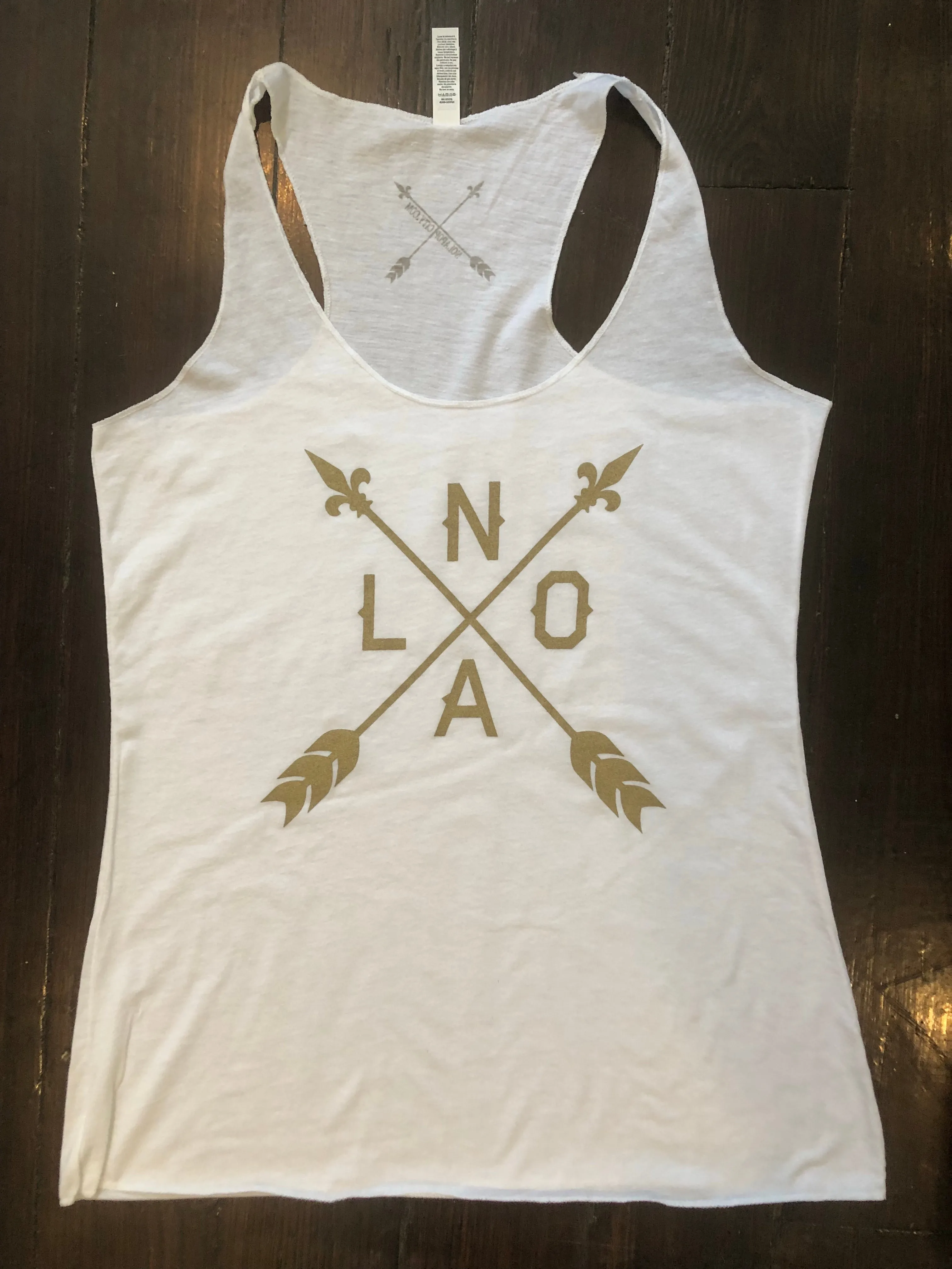 10809 NOLA Arrow Racerback Tank Top