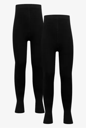 2 Pack Tights Black