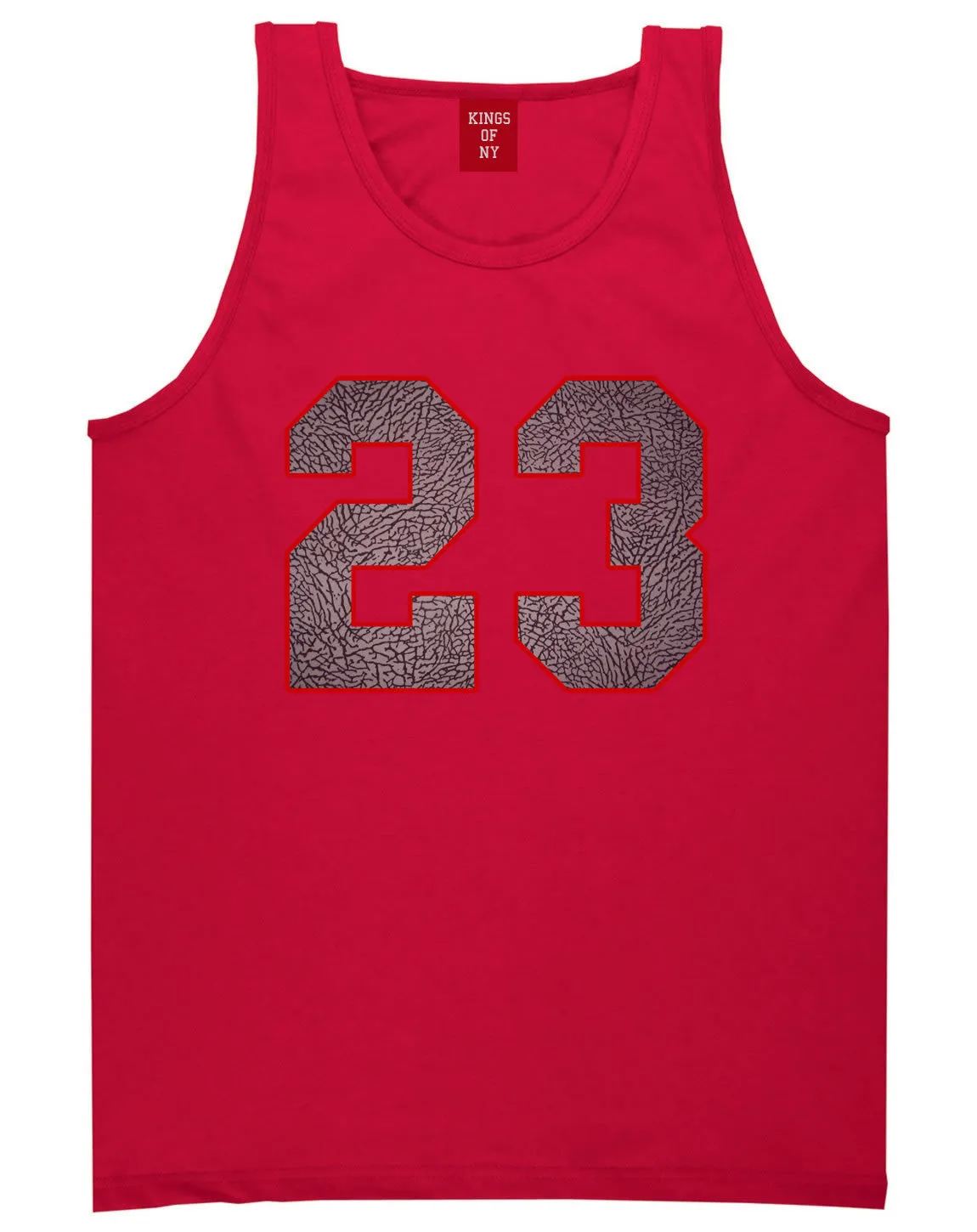 23 Cement Red Jersey Tank Top