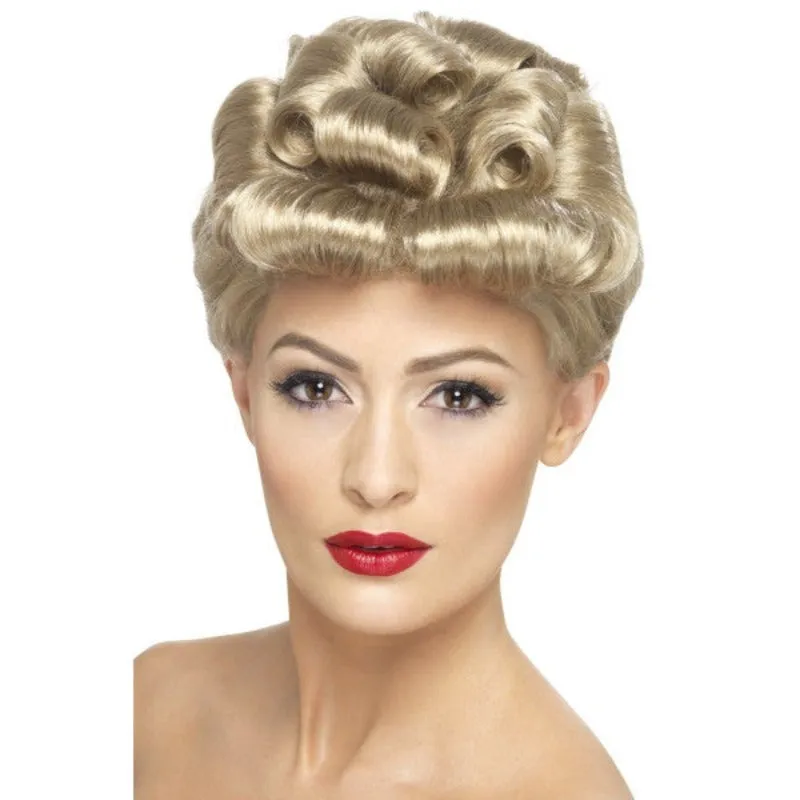 40s Blonde Vintage Wig