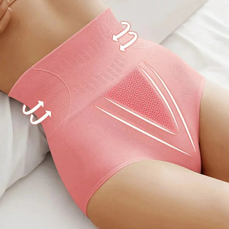 6 Pcs High Waist Slimming Tummy Butt Lift Underwear Shapers Women's Panties-V1278