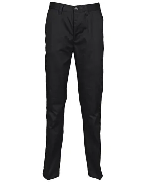 65/35 flat fronted chino trousers | Black