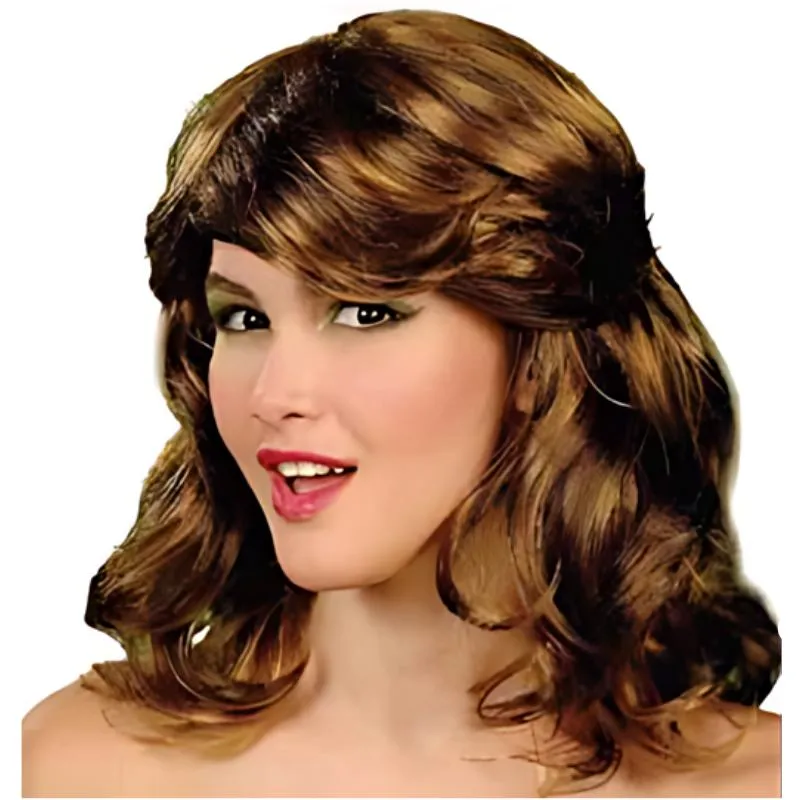 70's Ladies Brunette Wig