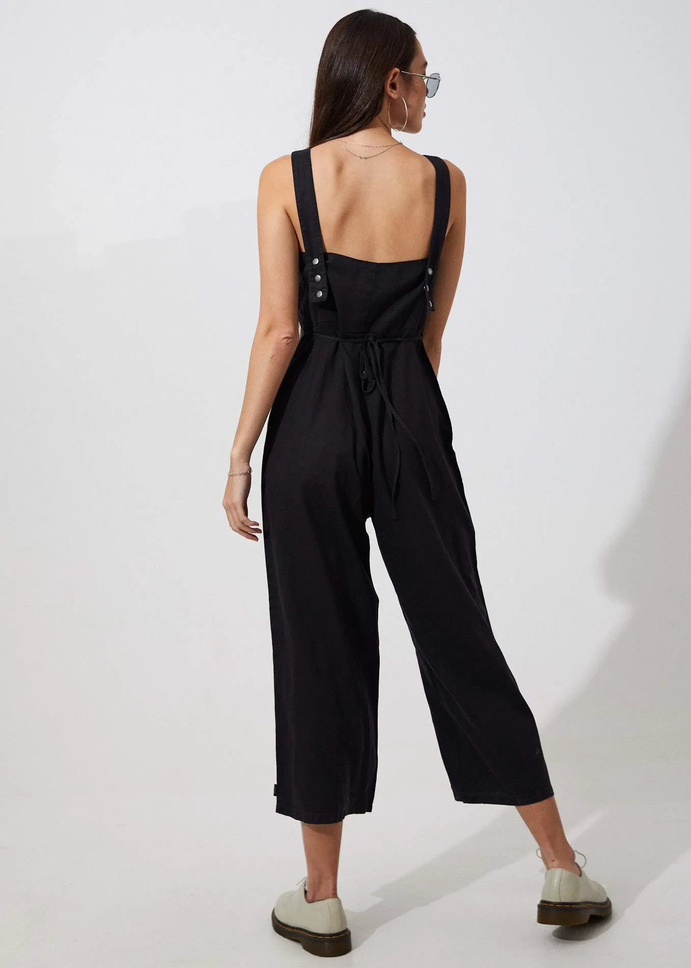 Afends Womens Verona - Hemp Jumpsuit - Black