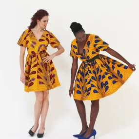 African Print Ankara women Tea Dress