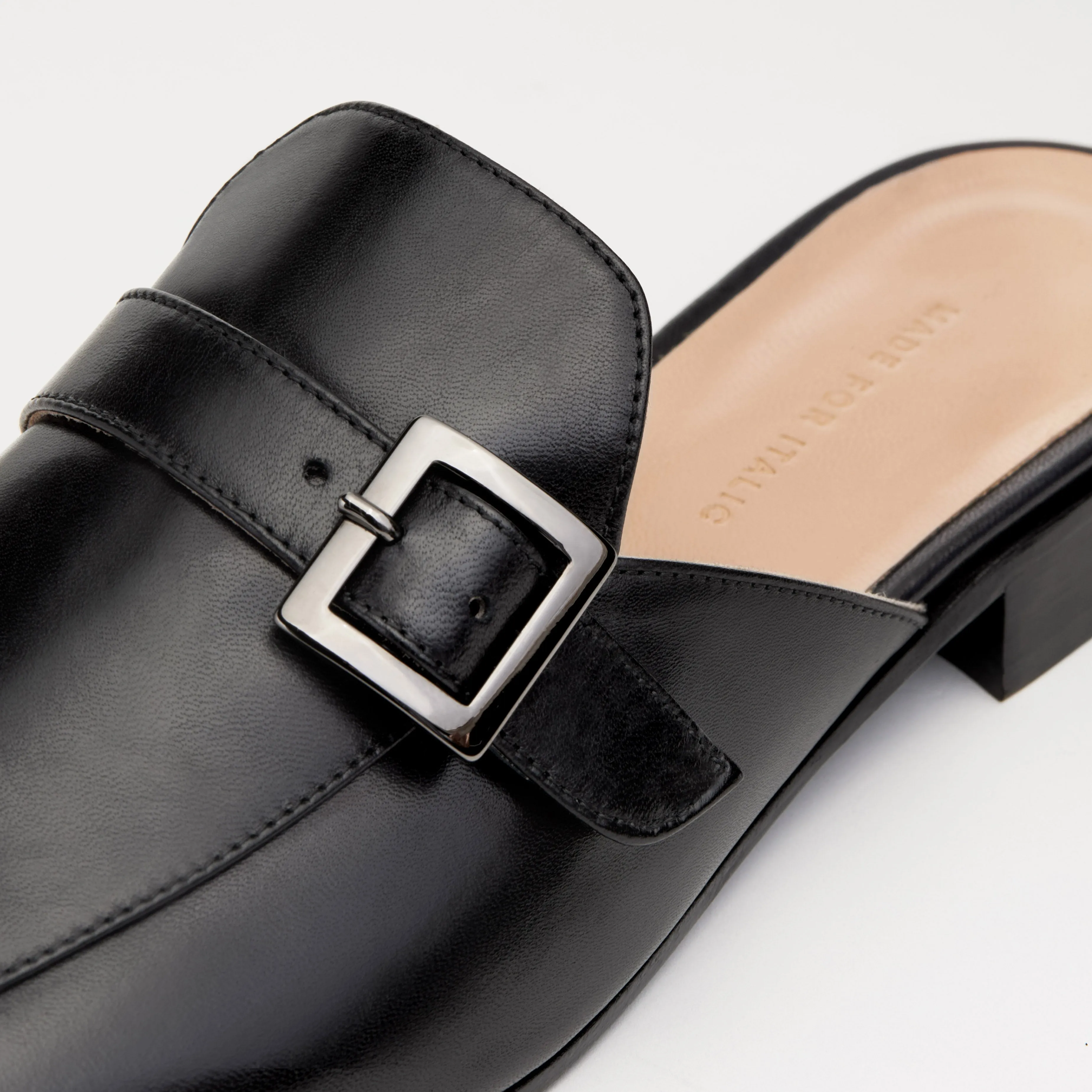 Agnes Leather Mule Loafer