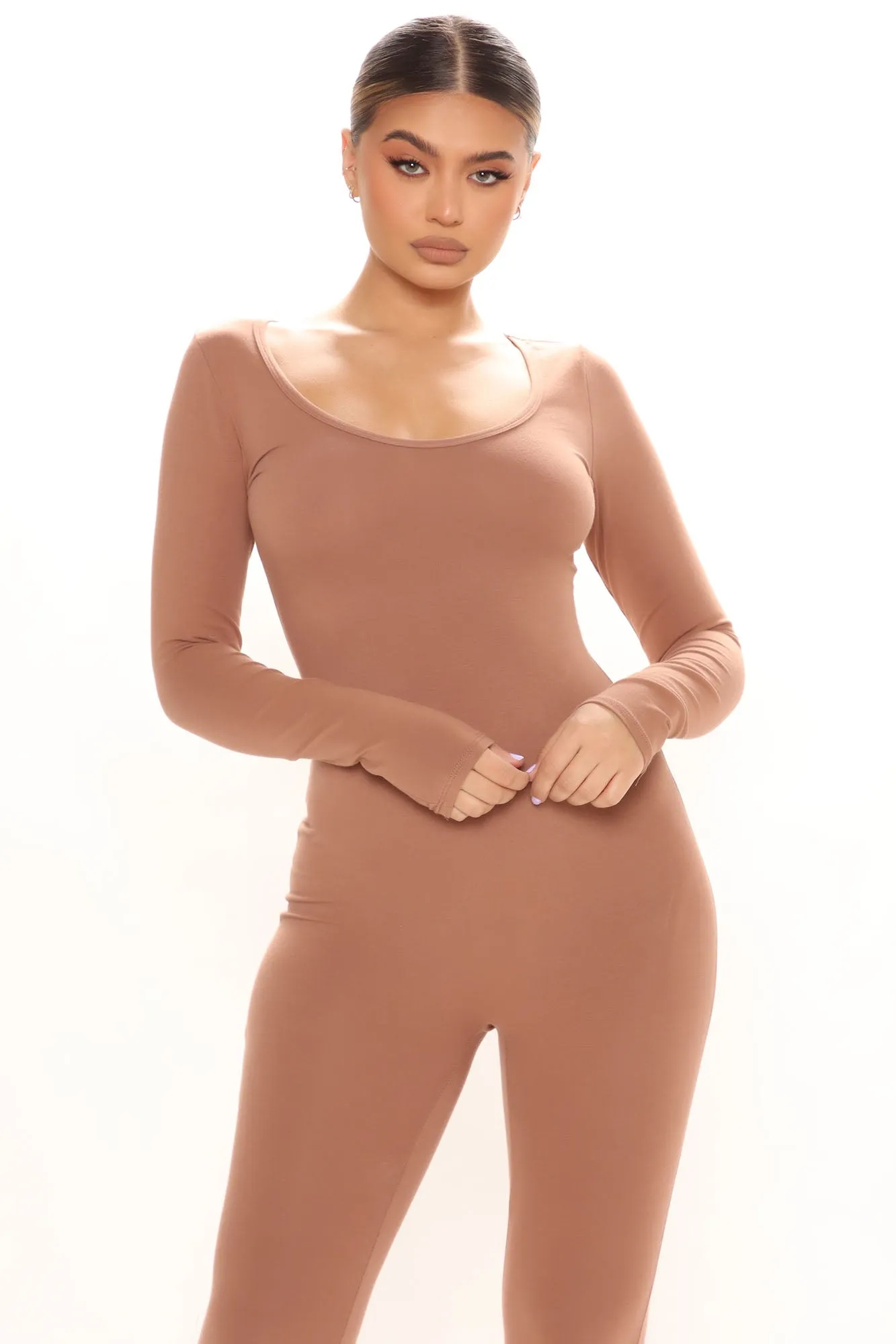 All Day Everyday Jumpsuit - Mocha