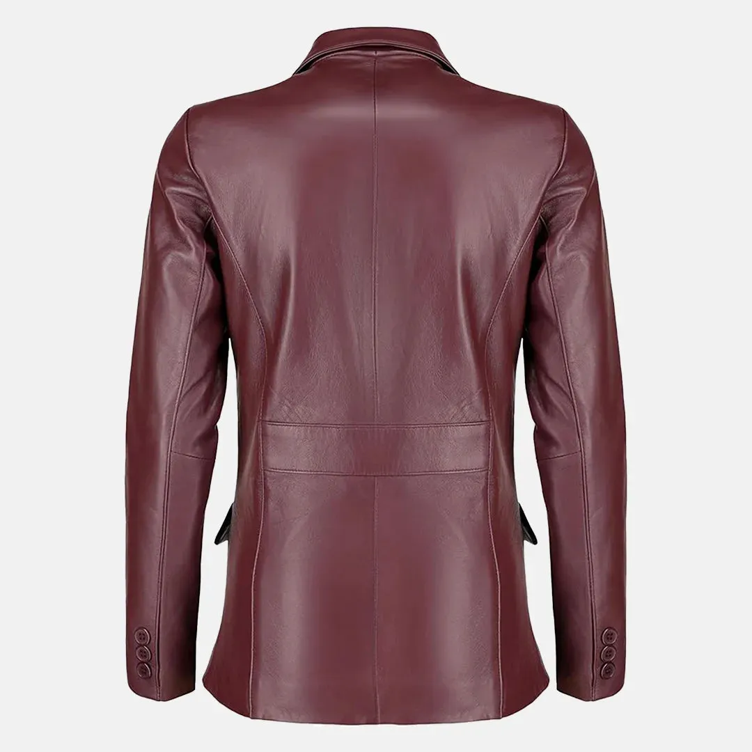 Allure Leather Blazer for Women