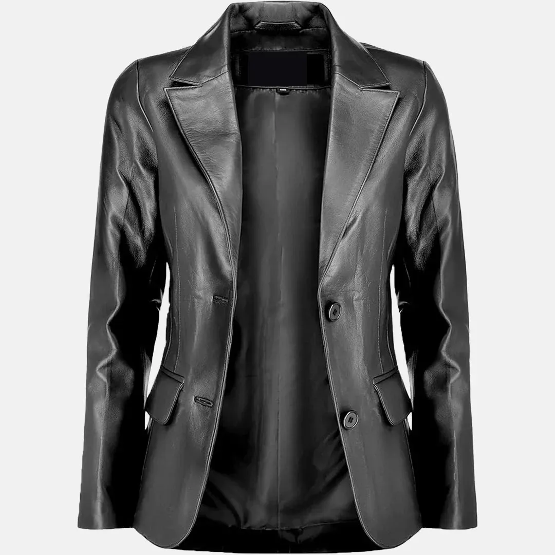 Allure Leather Blazer for Women