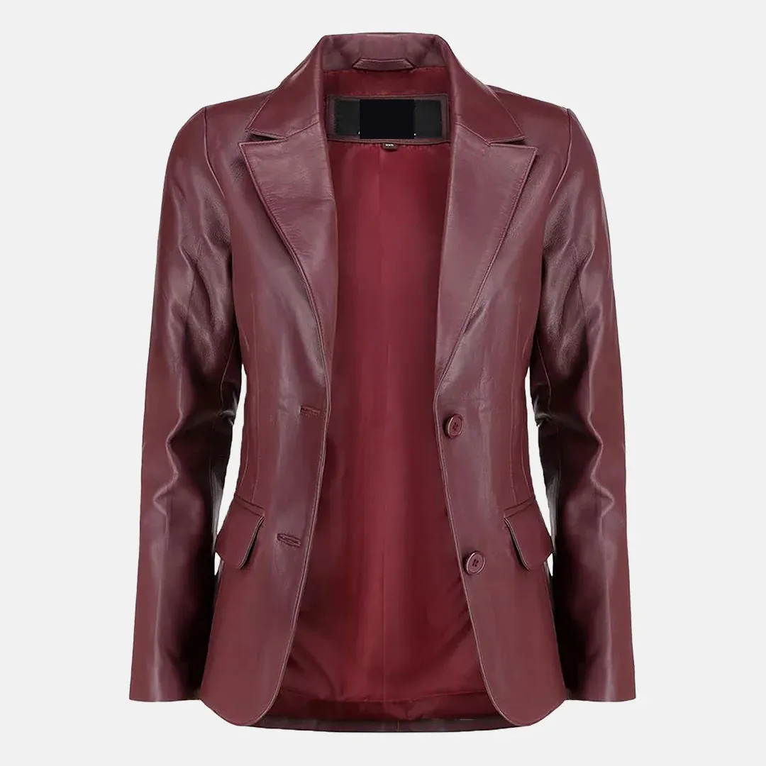 Allure Leather Blazer for Women