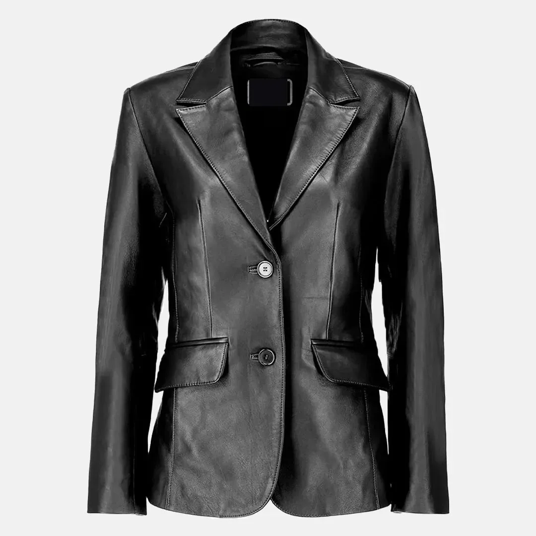 Allure Leather Blazer for Women