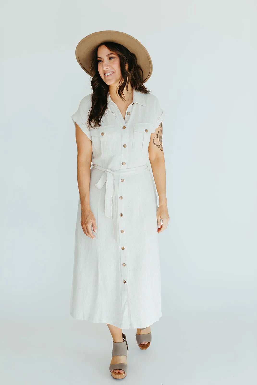 Amanda Linen Dress