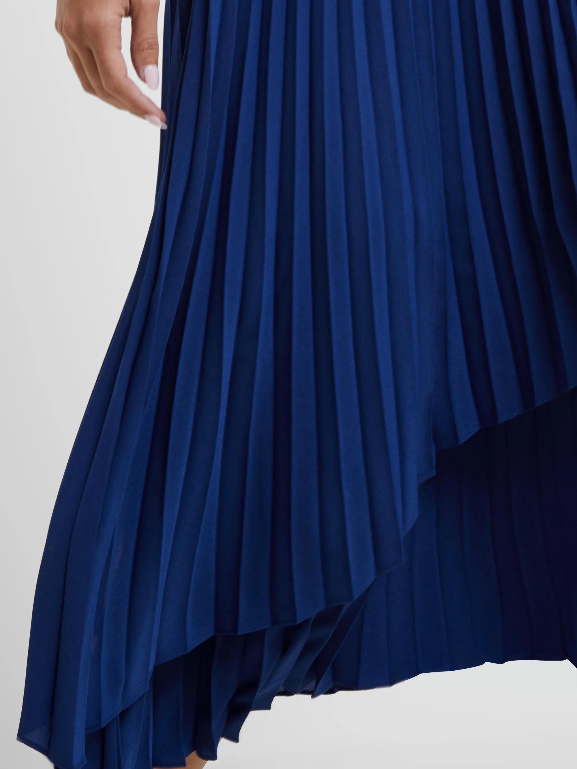 Arie Pleated Midi Skirt