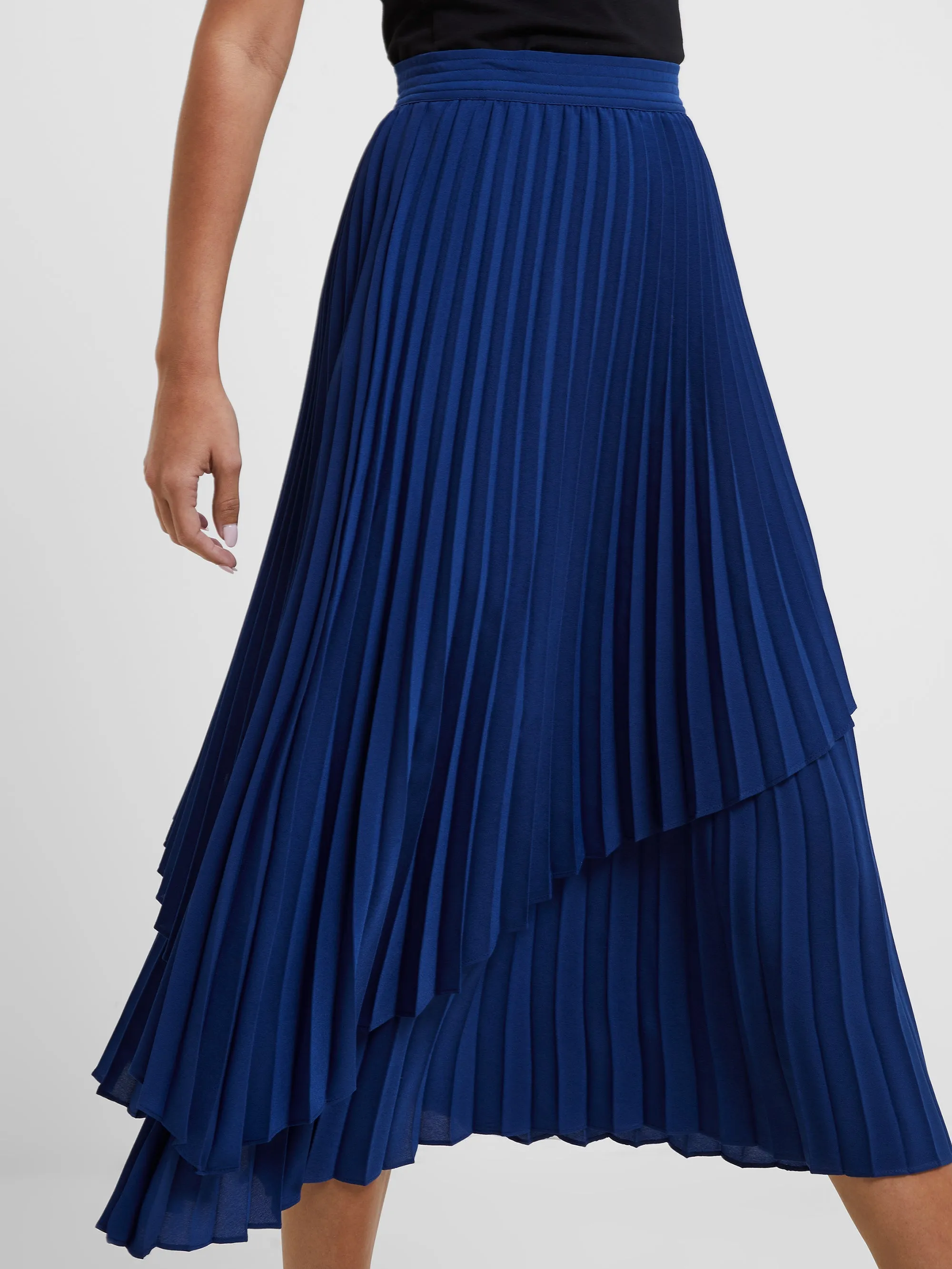 Arie Pleated Midi Skirt