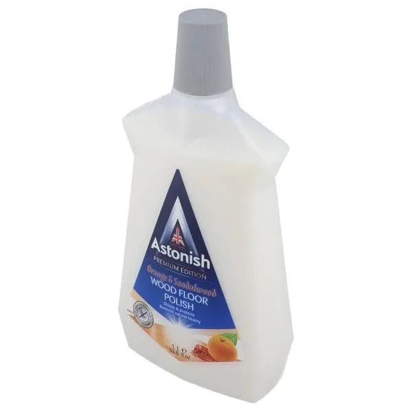 ASTONISH ORANGE & STRAWBERRY WOOD FLOOR POLISH 1LTR