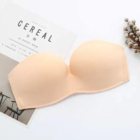 B363 strapless bra invisible underwear women gather slip non-slip miracle wedding dress relief tube top