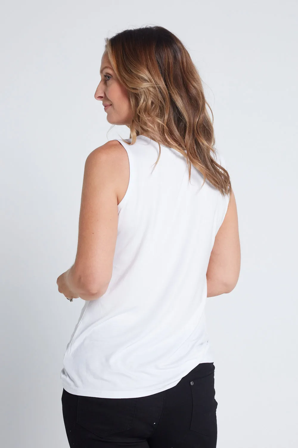 Bamboo Tank Top - White