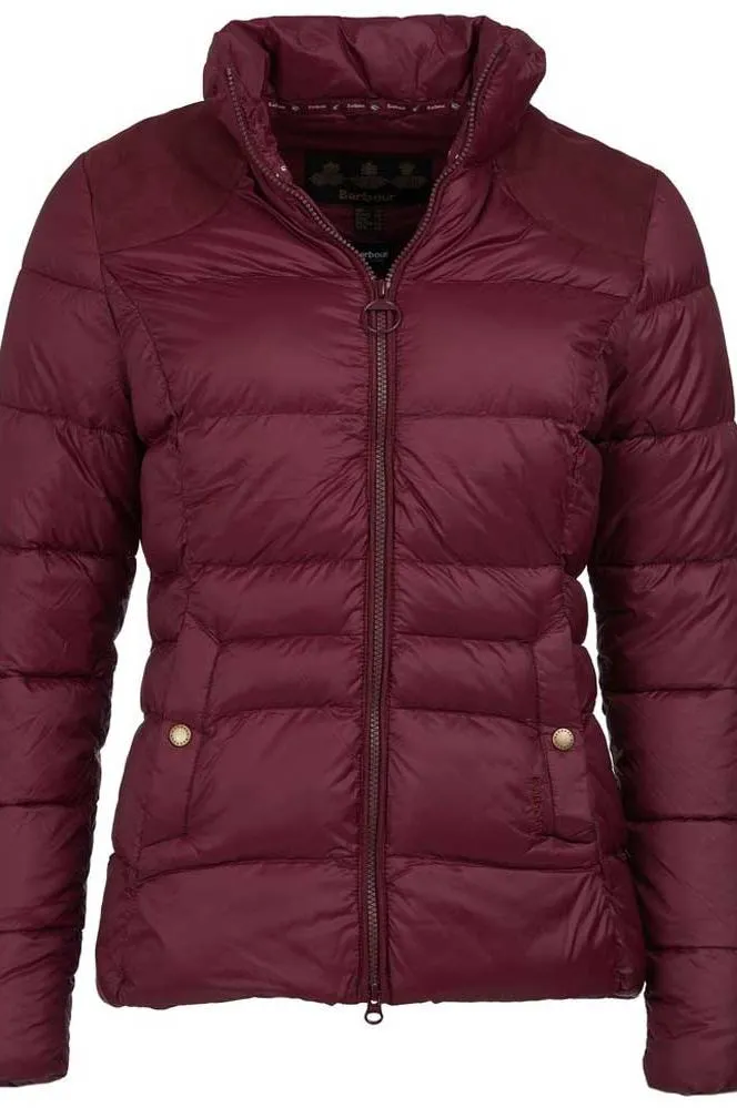 Barbour Brecon Ladies Quilted Jacket -RED Bordeaux Maroon LQU1076RE75