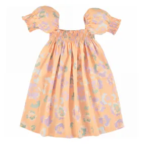 Bebe Organic Floral Puff Sleeve Baby Dress