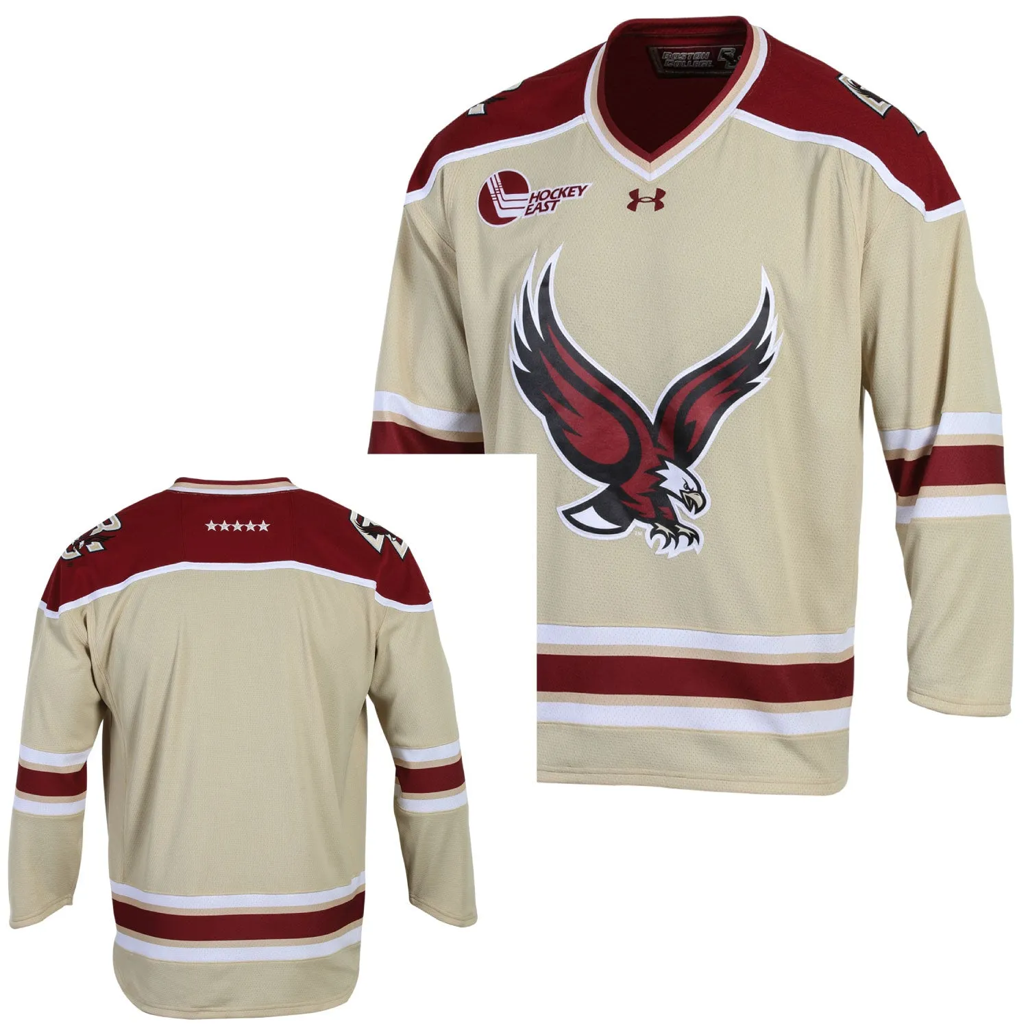 Boston College Eagles Under Armour Gold Replica Hockey Jersey