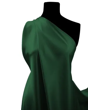 Bottle Green Budget Satin Fabric Luxury Silky Material Dressing Crafting Decoration 60" Wide