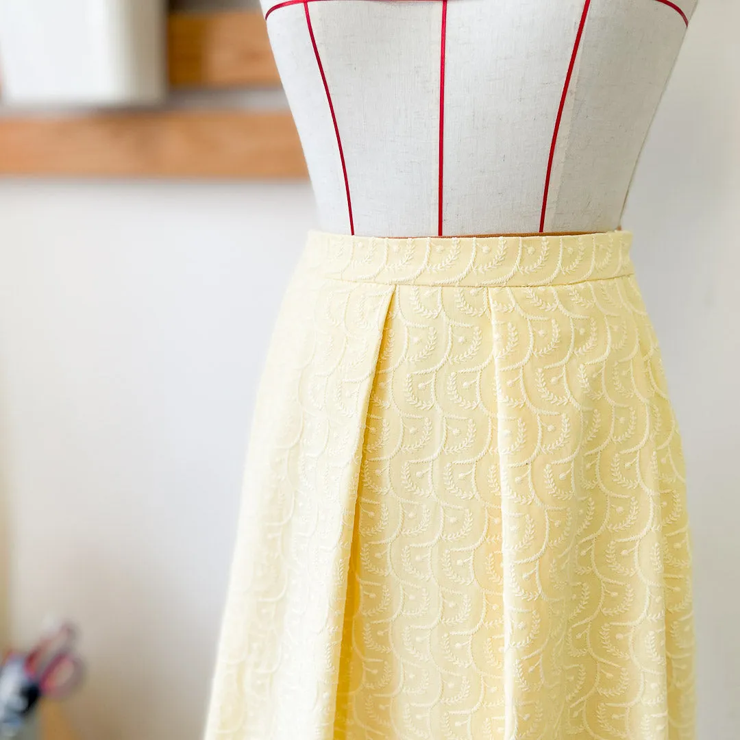 Box Pleated Lined Skirt