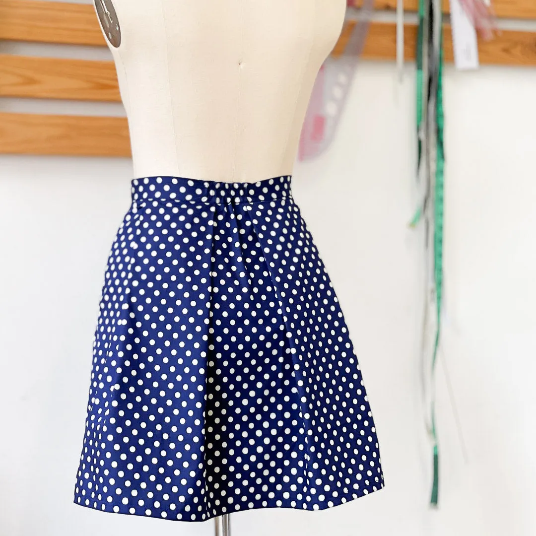 Box Pleated Lined Skirt