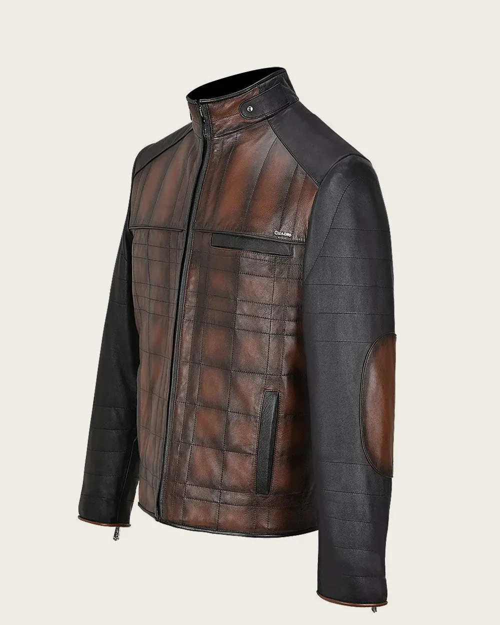 Brown hand-chaded jacket