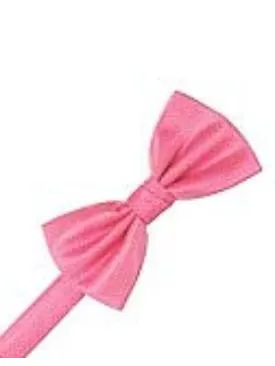 Bubblegum Herringbone Formal Bow Tie