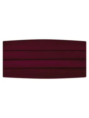 Burgundy Satin Cummerbund