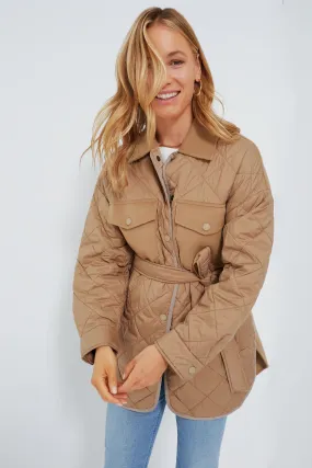 Camel Quilted Paprica Jacket