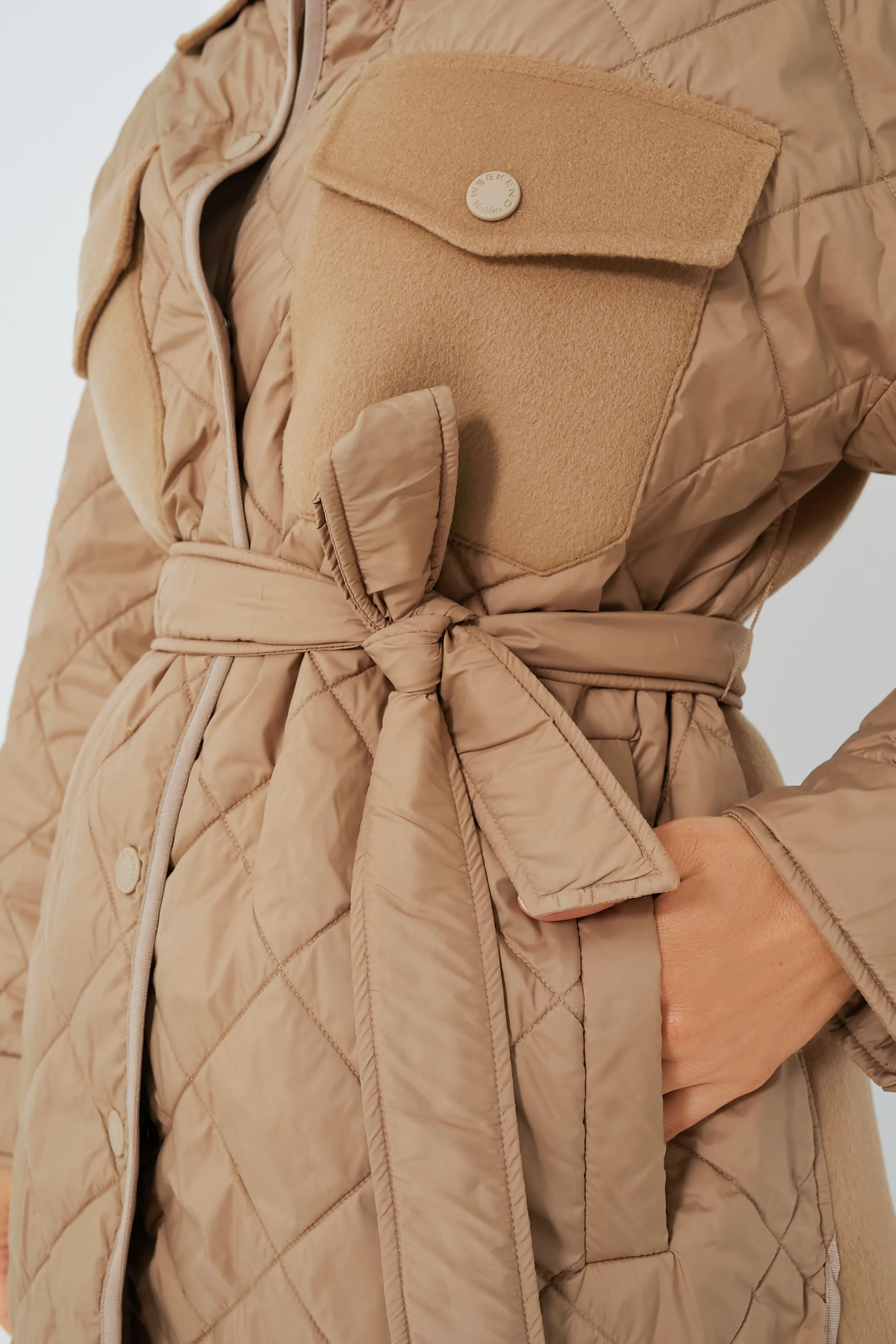 Camel Quilted Paprica Jacket