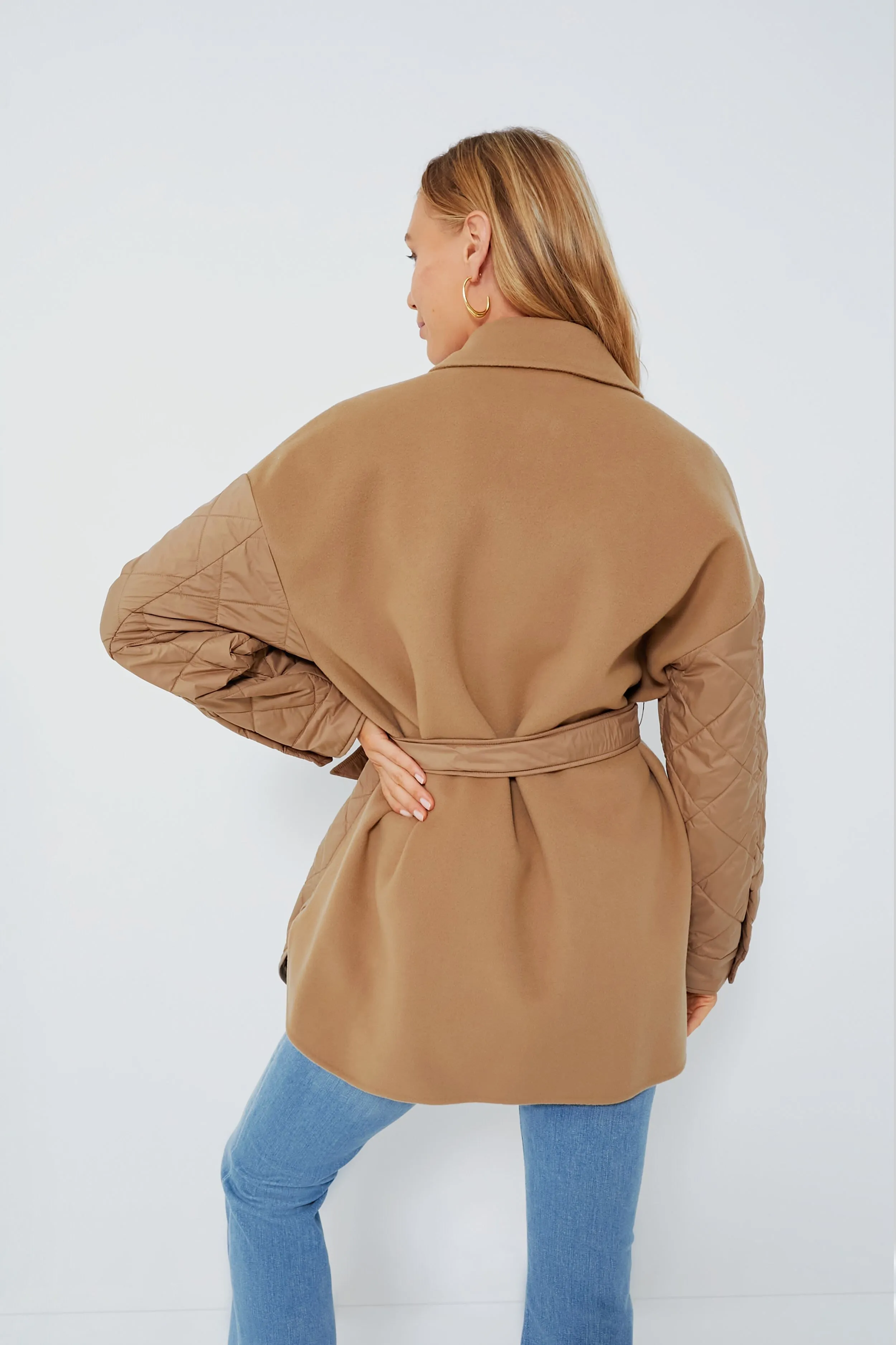 Camel Quilted Paprica Jacket