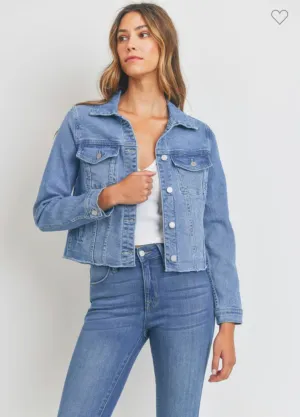 Carrie Cropped Denim Jacket