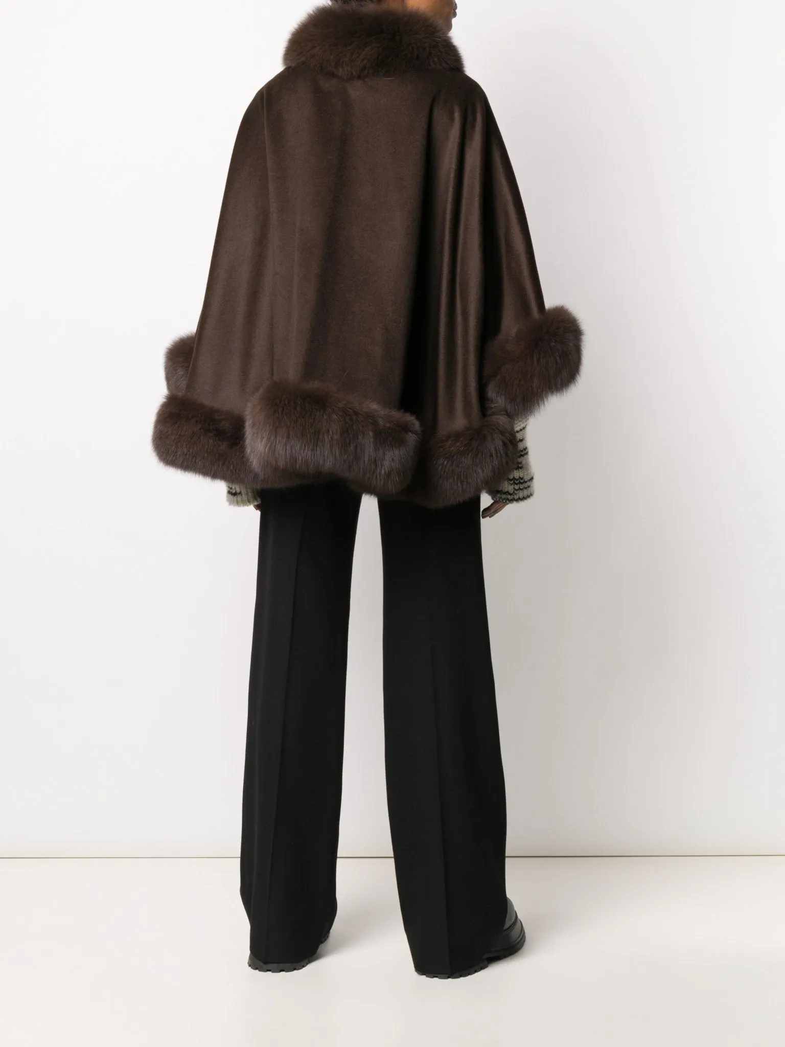 Cashmere Cape with fox