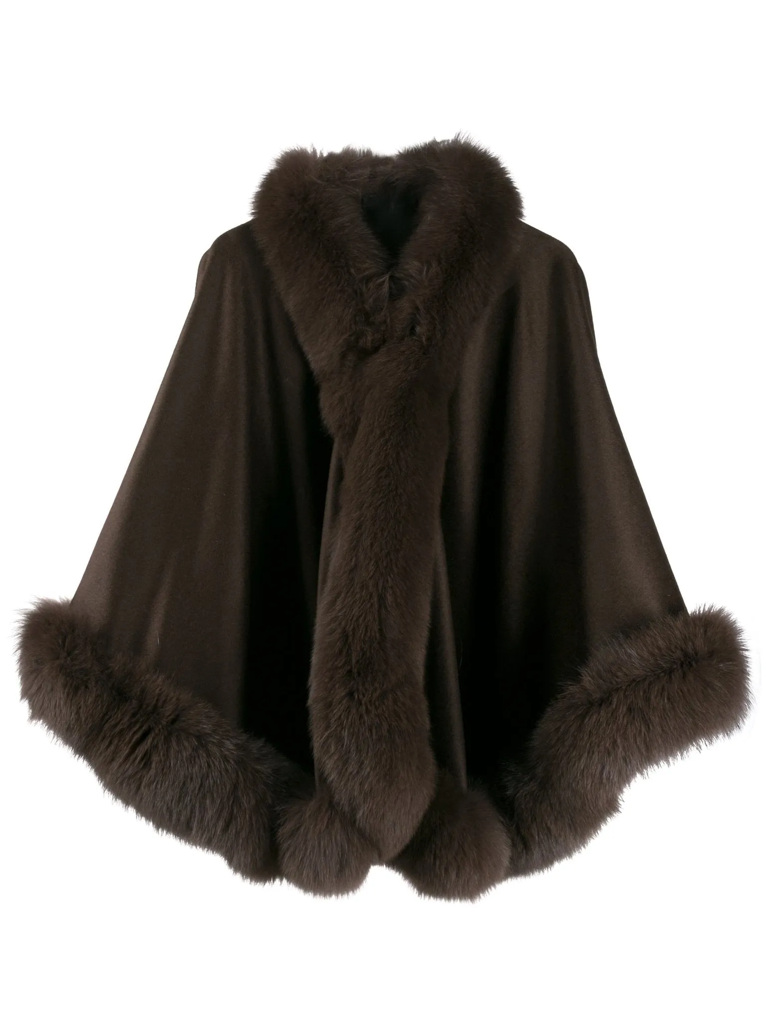 Cashmere Cape with fox