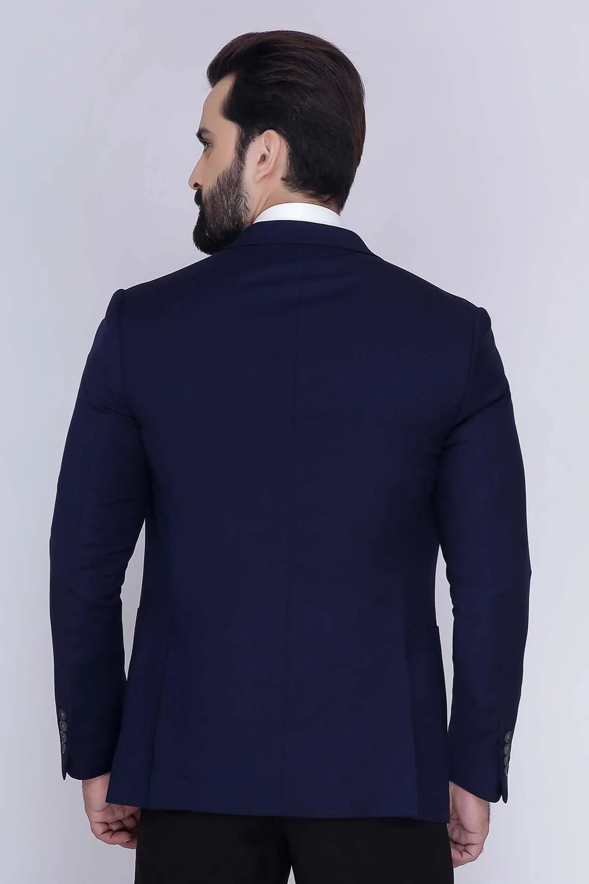 CASUAL COAT SLIM FIT NAVY