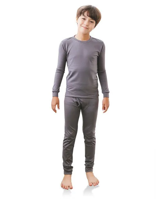 Charcoal Boys Aero Heat Thermal Pajama Set