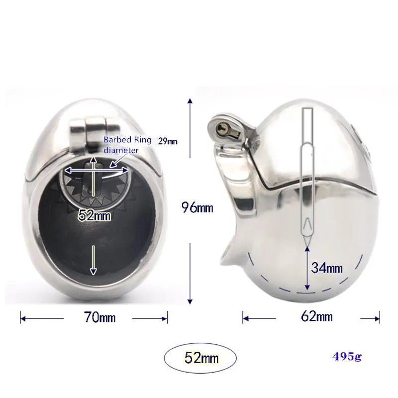 Chastity Egg Cage - 2 inch/52mm