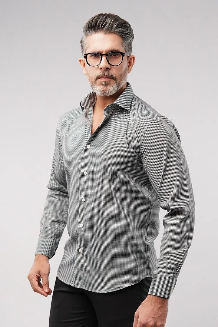 Check Shirt - Grey Micro