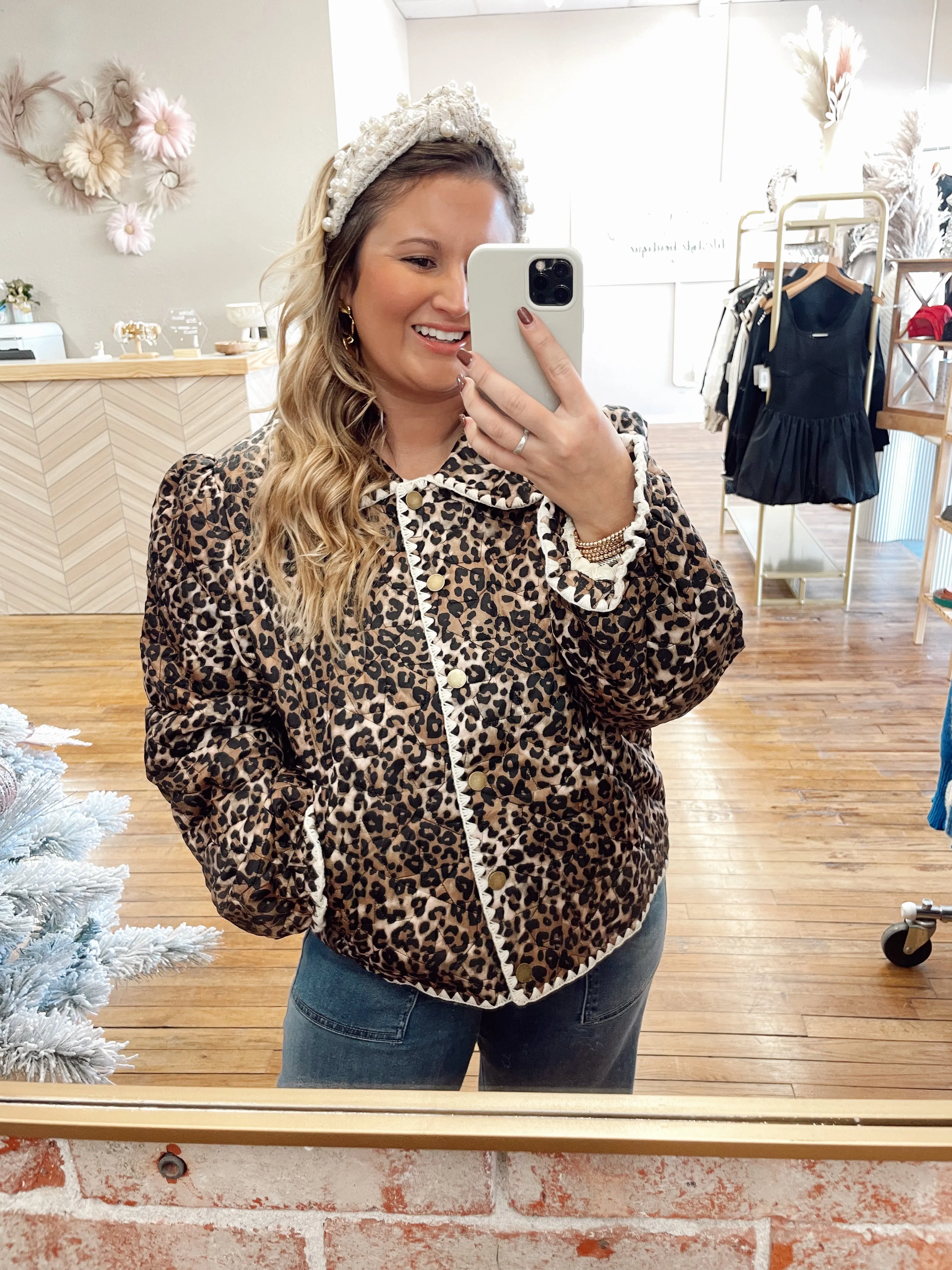 Cheetah Quilted Jacket