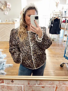 Cheetah Quilted Jacket