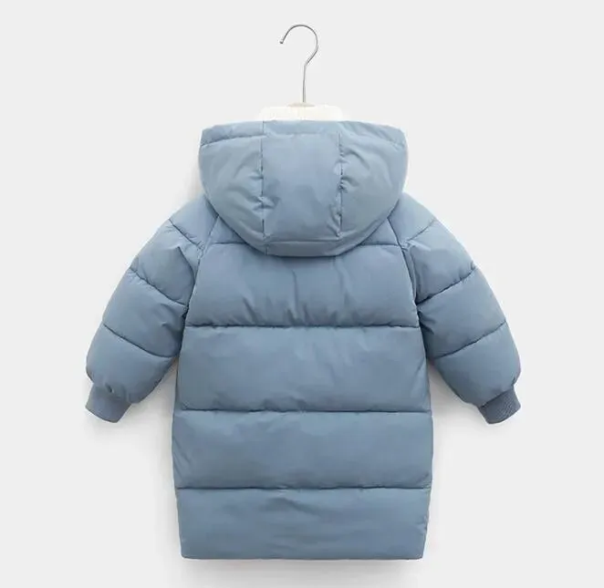 Children Winter Puffer Hoodie Windproof Jacket kids